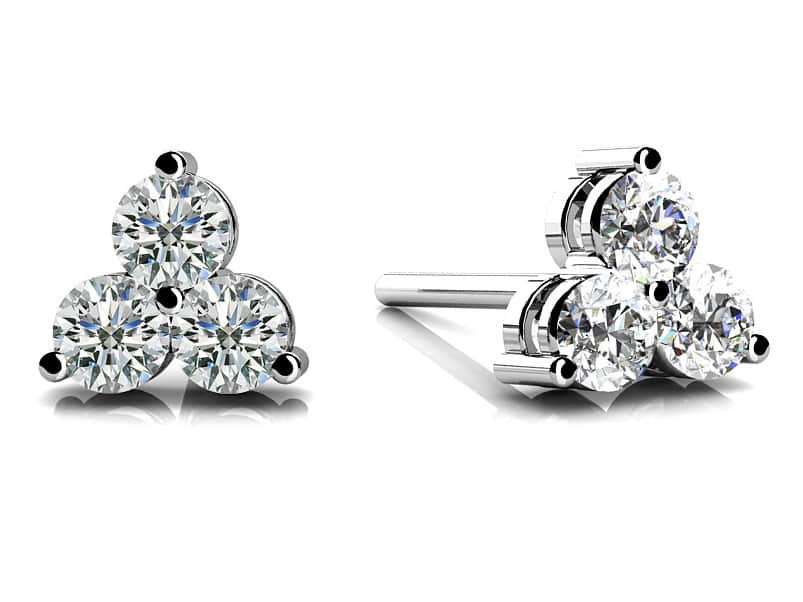 Three Times As Lovely Diamond Studs